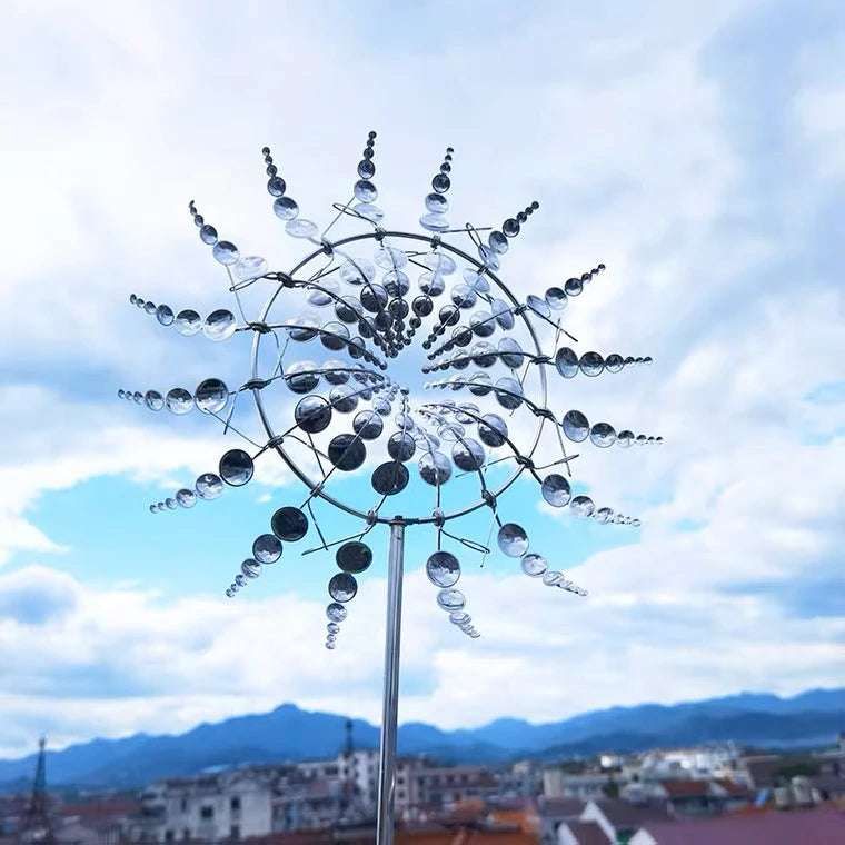 Aerospin ™ | Spinner de jardín de molino de viento de metal cinético