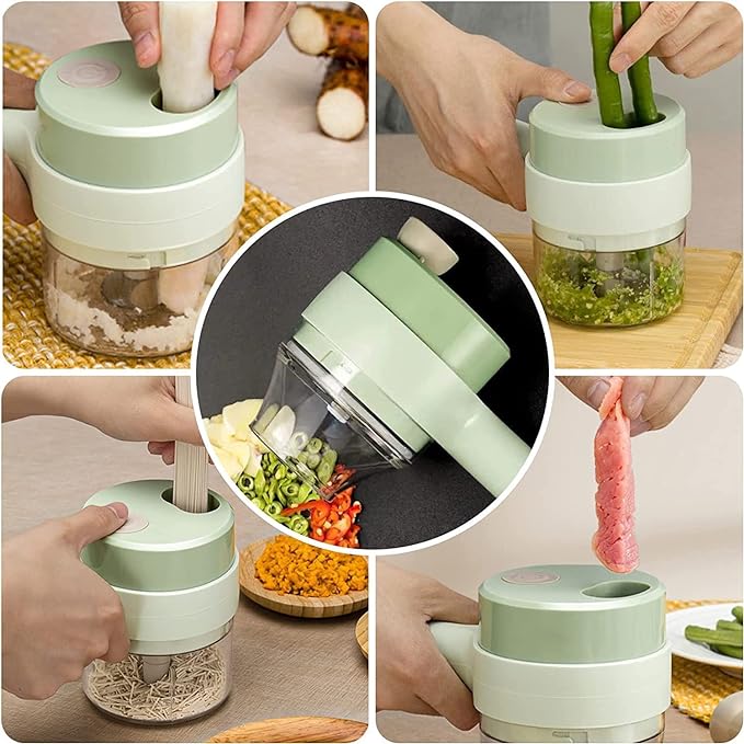 ChopEase™ 4-in-1 Vegetable Chopper: A multi-functional kitchen tool for chopping, dicing, julienning, and more.