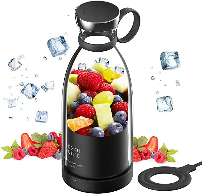 Portable Electric Juicer Blender - USB Rechargeable Mini Smoothie Maker for Travel, Gym, and Home Use
