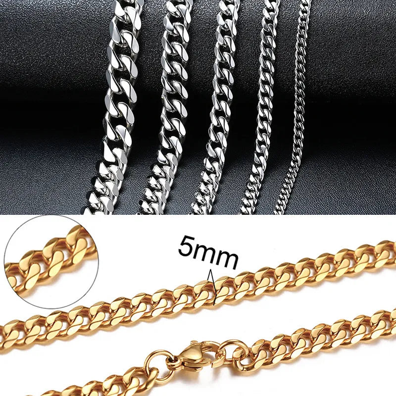 VNOX Cuban Link Halskette