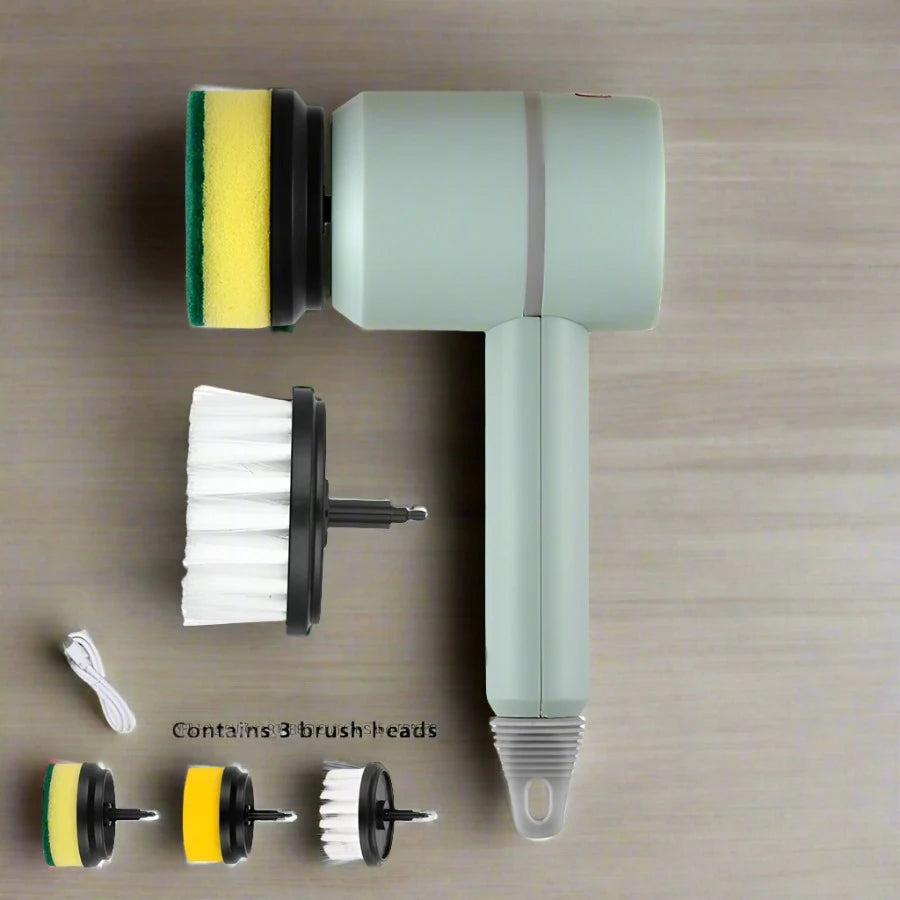 CleanTech Pro™ Electric Cleaning Brush - Versatile cleaning tool for kitchen, bathroom, and upholstery