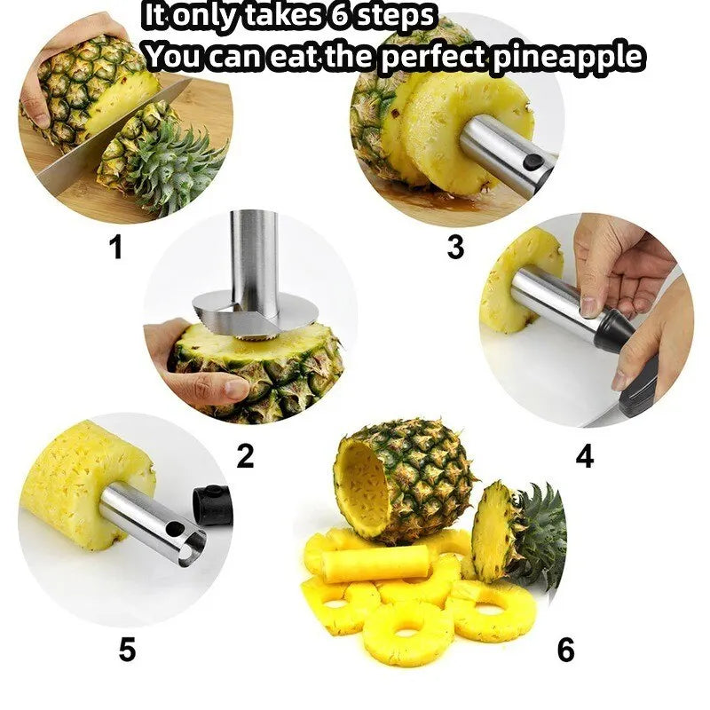PineapplePro ™ roestvrijstalen ananas Slicer & Peeler