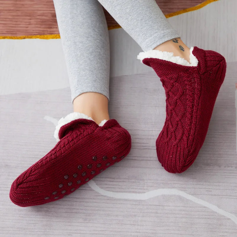 CozyCharm™ | Chaussettes thermiques d'hiver en cachemire pour la maison