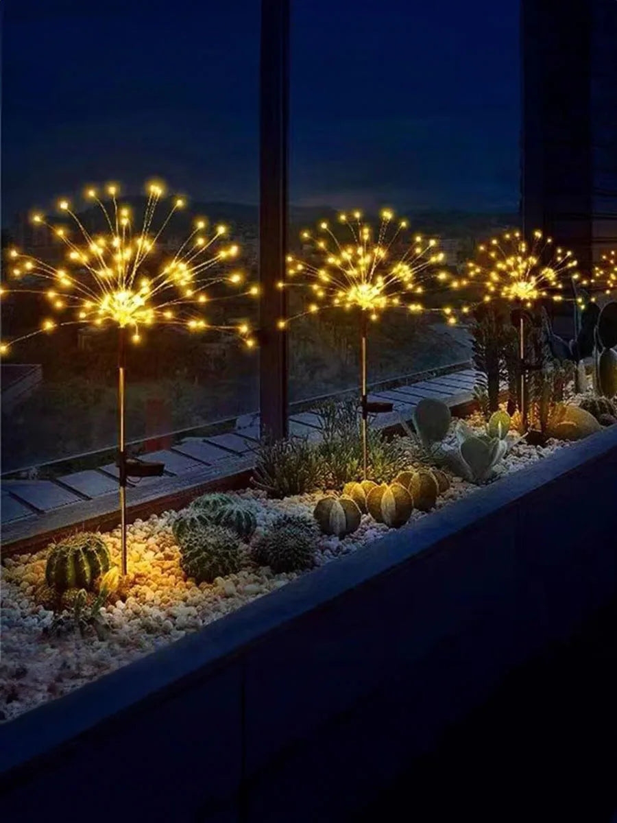 SolarGlow™ LED Firework Garden Lights