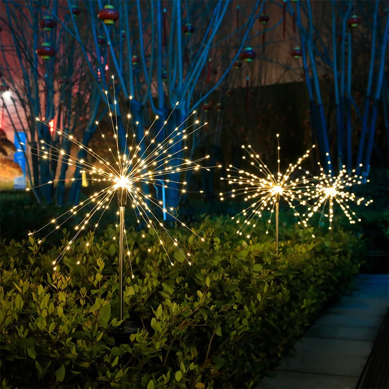 SolarGlow™ LED Firework Garden Lights