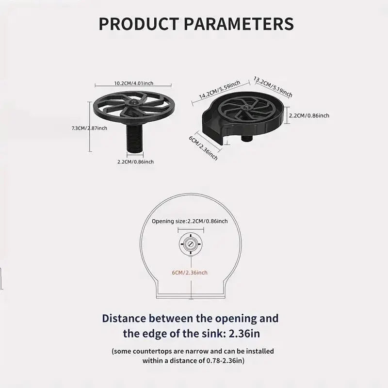 AutoClean™ High Pressure Cup Washer - Plastic Automatic Glass Cleaner for Kitchen Sink, Ideal for Beer, Milk, and Tea Cups