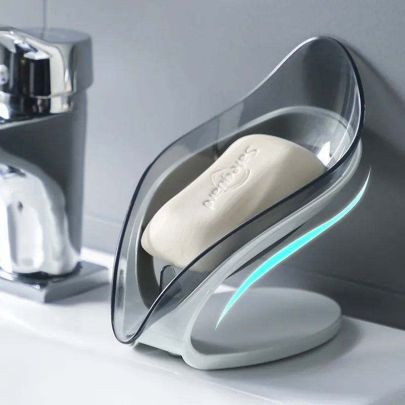 SudSculpt™ | Leaf-Shaped Soap Holder - Non-slip Kitchen and Bathroom Soap Dish