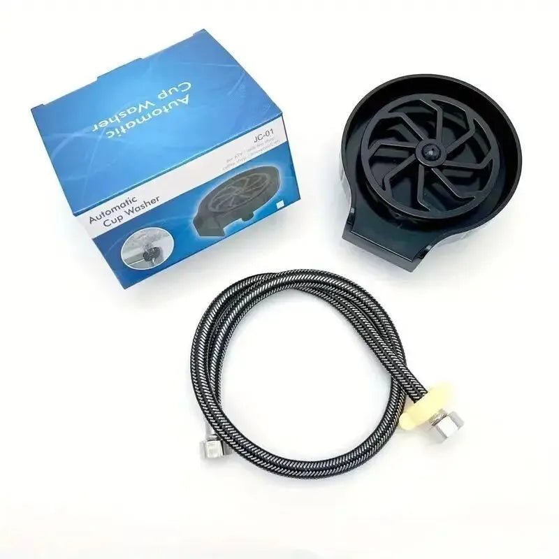 AutoClean™ High Pressure Cup Washer - Plastic Automatic Glass Cleaner for Kitchen Sink, Ideal for Beer, Milk, and Tea Cups