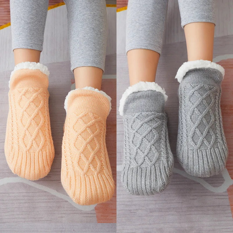 CozyCharm™ | Chaussettes thermiques d'hiver en cachemire pour la maison