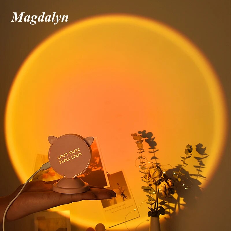 RainbowGlow™ | Mini Sunset Projection Lamp