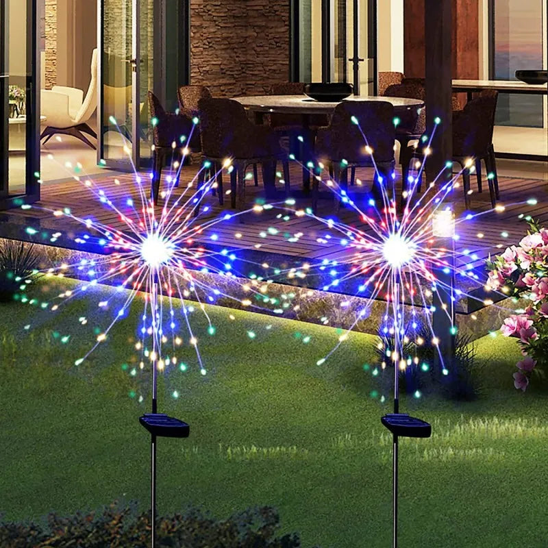 SolarGlow™ LED Firework Garden Lights
