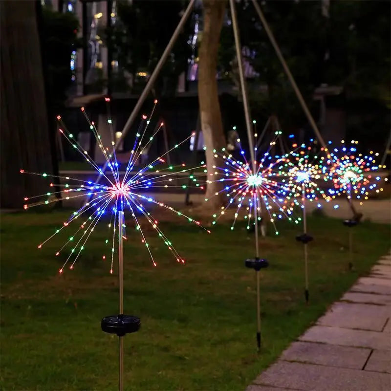 SolarGlow™ LED Firework Garden Lights