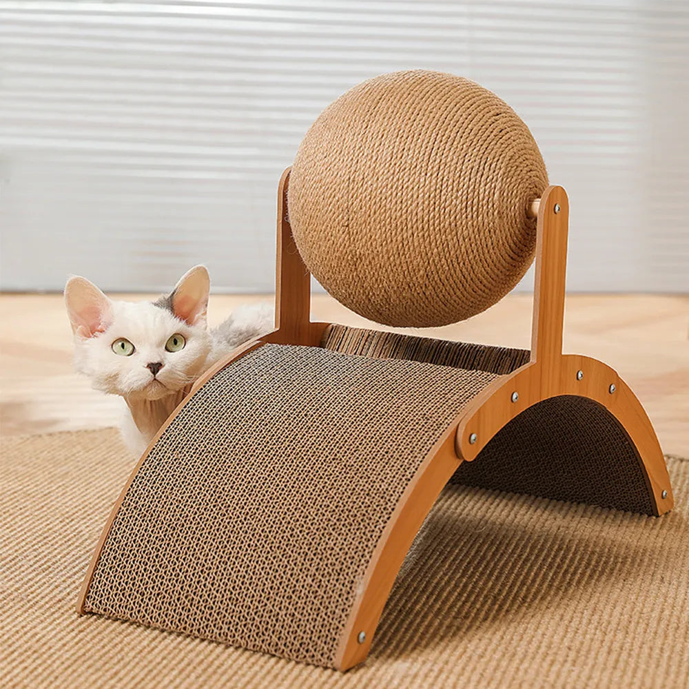 Clawcare ™ | 2-in-1 Sisal Croboper Ball & Board
