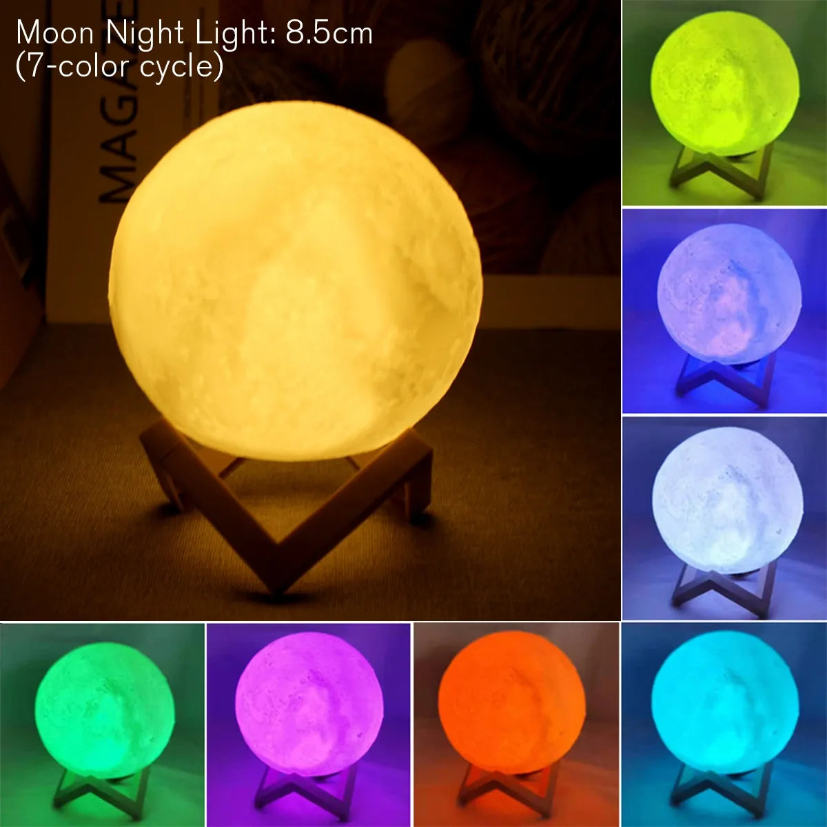 Moonglow ™ | LED Night Light Battery Powered with Stand