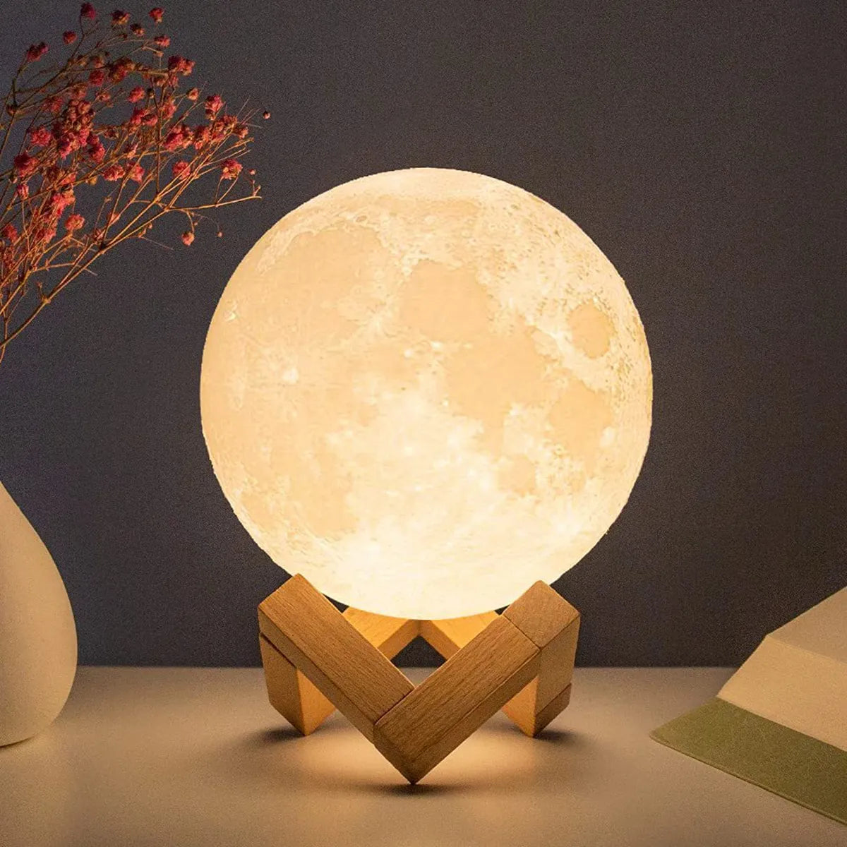 Moonglow ™ | LED Night Light Battery Powered with Stand