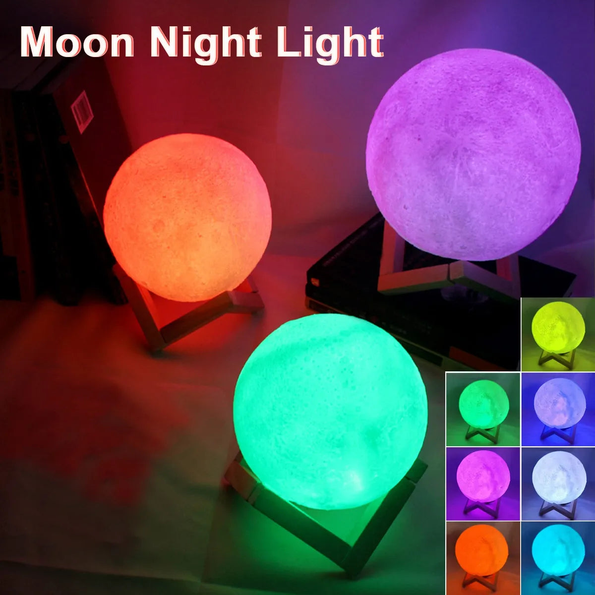 Moonglow ™ | LED Night Light Battery Powered with Stand