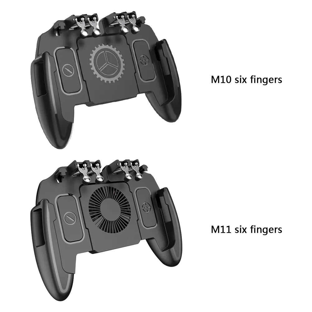 TurboShot™ | ABS 6 Fingers Gamepad with Cooling Fan for PUBG