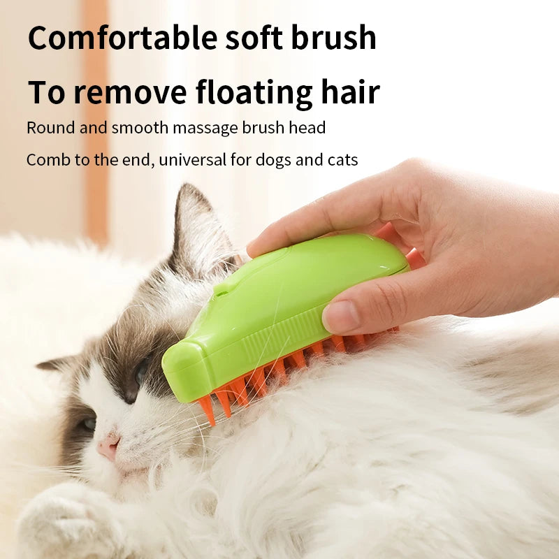 PurrSpa™ | Cat Steam Brush - 3 in 1 Electric Spray Cat Hair Brushes for Massage, Pet Grooming Comb, and Hair Removal Combs