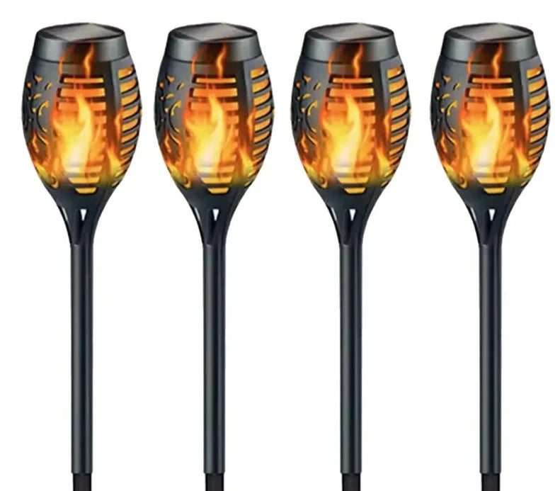 Solar Flame Torch Lights- Flickering Light Waterproof Garden Decoration Outdoor Lawn Path Yard Patio Floor Lamps | Ndotohuis™