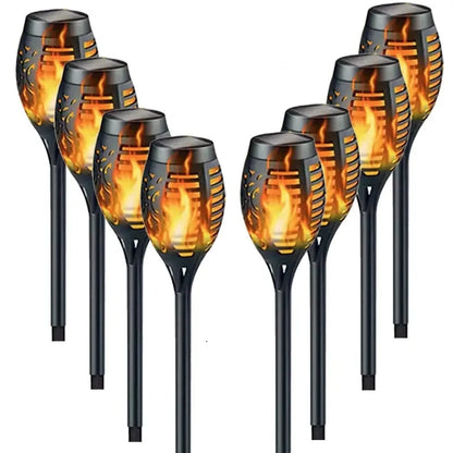 Solar Flame Torch Lights- Flickering Light Waterproof Garden Decoration Outdoor Lawn Path Yard Patio Floor Lamps | Ndotohuis™