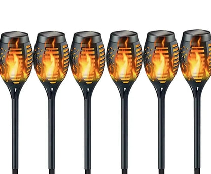 Solar Flame Torch Lights- Flickering Light Waterproof Garden Decoration Outdoor Lawn Path Yard Patio Floor Lamps | Ndotohuis™