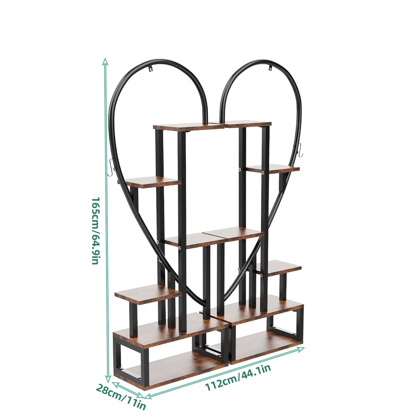 Heartladder ™ | Suporte de planta de metal de 6 camadas