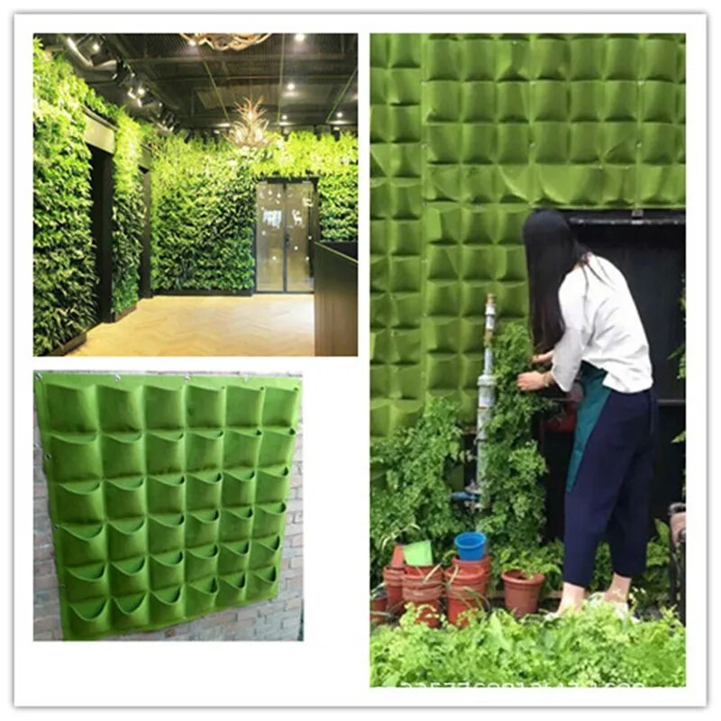 GardenGrow™ Wall Hanging Planting Bags - Vertical Garden Delight