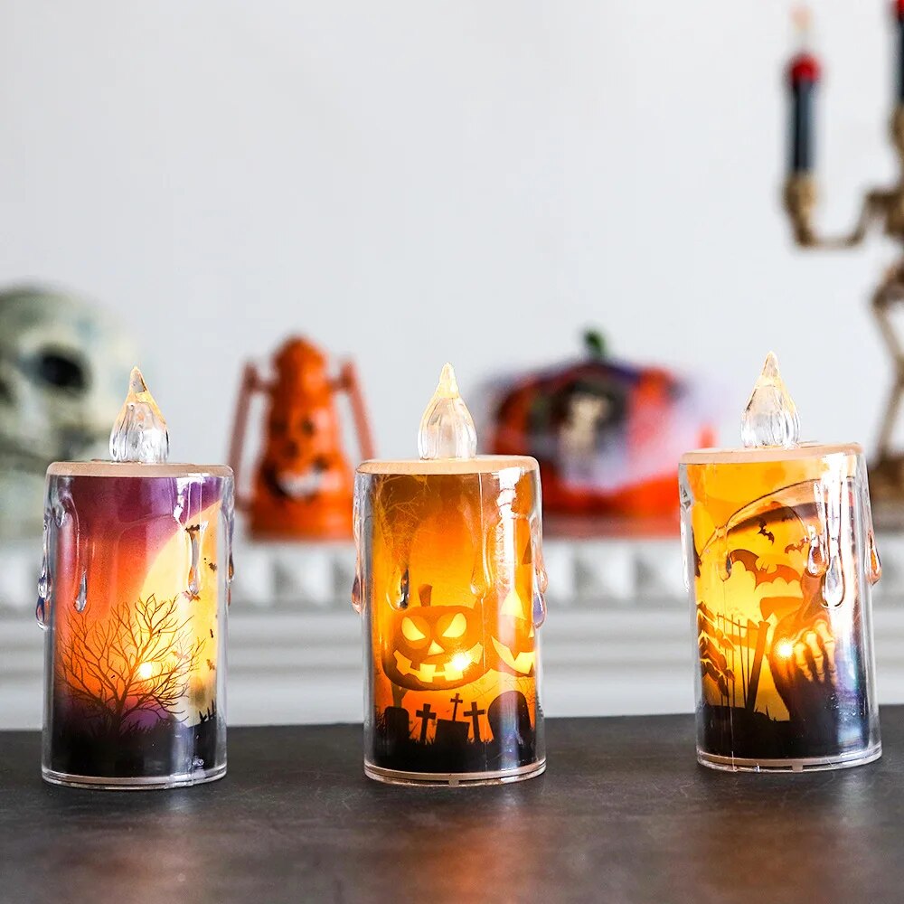 ShiverGlow™ | Spooky Halloween LED Candle Lights | NdotoHuis