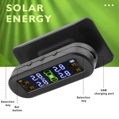 TPMS solar | Sistema de monitoreo de presión de neumáticos