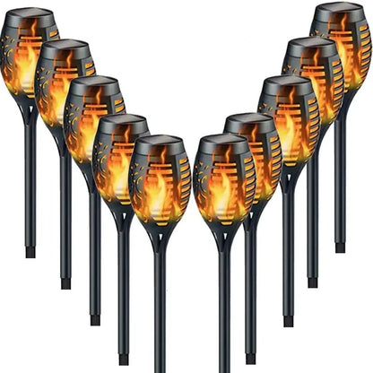 Solar Flame Torch Lights- Flickering Light Waterproof Garden Decoration Outdoor Lawn Path Yard Patio Floor Lamps | Ndotohuis™