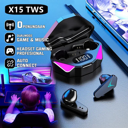 X15 TWS Wireless Bluetooth Earphones - Waterproof Sports Headset