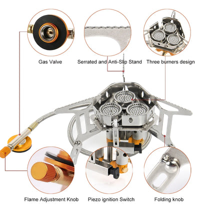 Widesea Big Power Gas Stove - Portable Camping Cookware