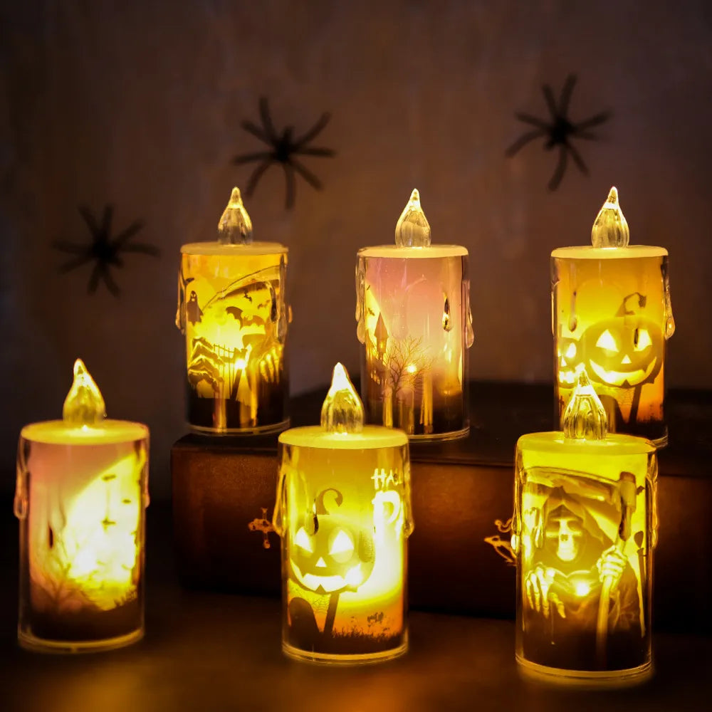 ShiverGlow™ | Spooky Halloween LED Candle Lights | NdotoHuis