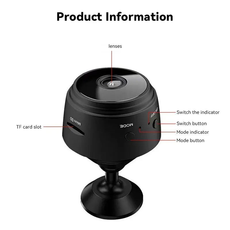 A9 WiFi Mini Camera - Wireless Video & Voice Recorder | SecureView™