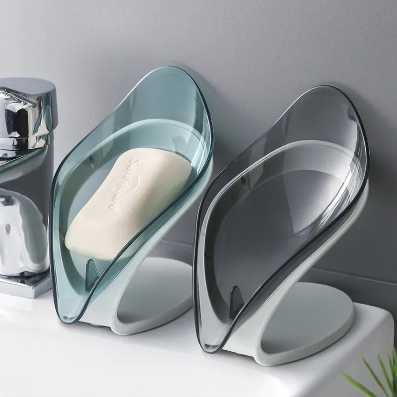SudSculpt™ | Leaf-Shaped Soap Holder - Non-slip Kitchen and Bathroom Soap Dish