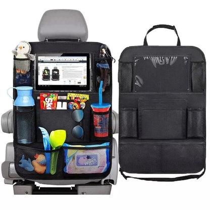 TravelEase™ | Car Back Seat Organizer with Touch Screen Tablet Holder