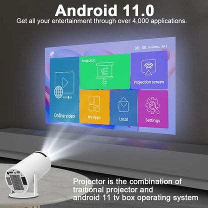 ViewVision™ Hy300 4K Android Projector - Elevate Your Entertainment Experience