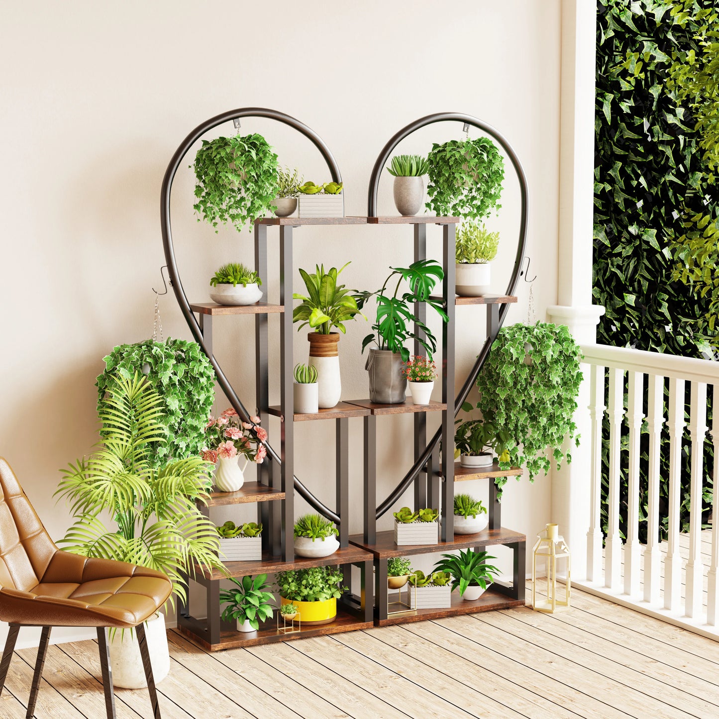 Heartladder ™ | Suporte de planta de metal de 6 camadas