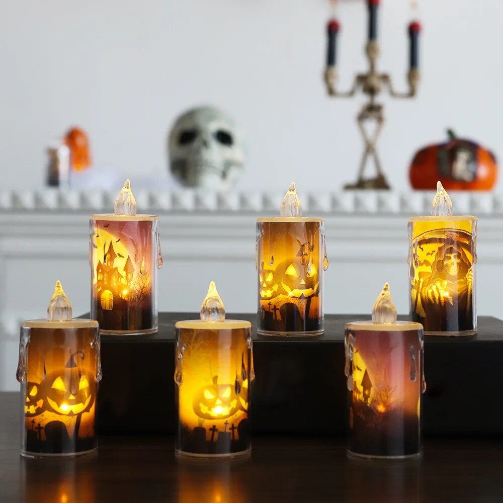 ShiverGlow™ | Spooky Halloween LED Candle Lights | NdotoHuis