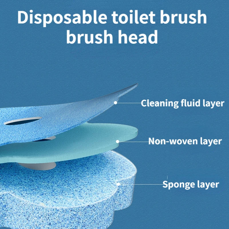 CleanEase™ | Wall-Mounted Disposable Toilet Brush