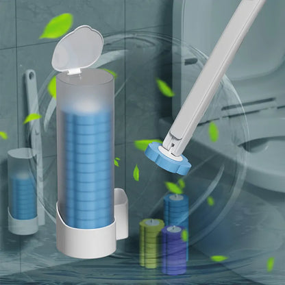 CleanEase™ | Wall-Mounted Disposable Toilet Brush