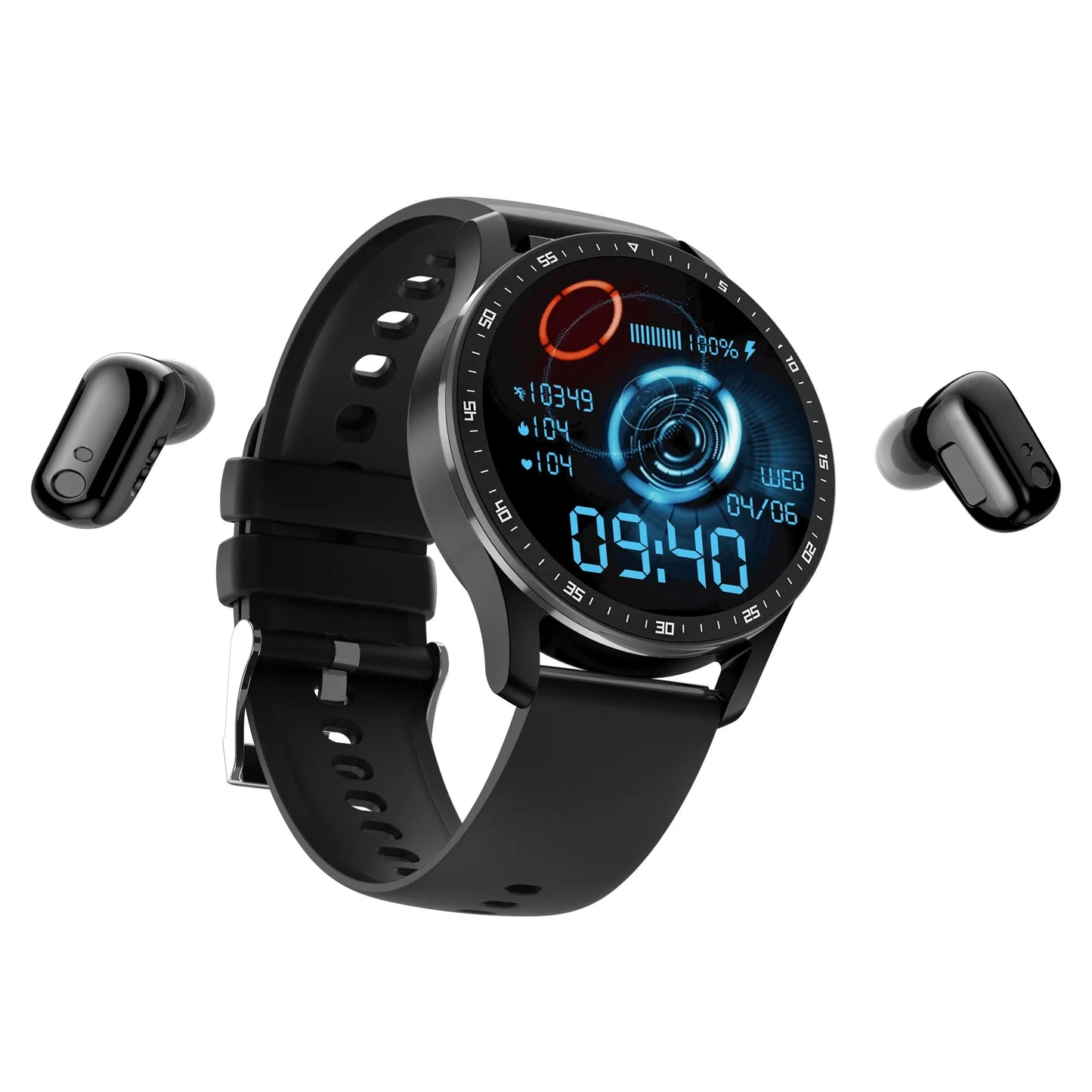 FusionFit™ | Smartwatch with Wireless Bluetooth Earphones